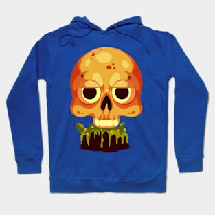 Skull Creepy Cartoon Illustration Hoodie